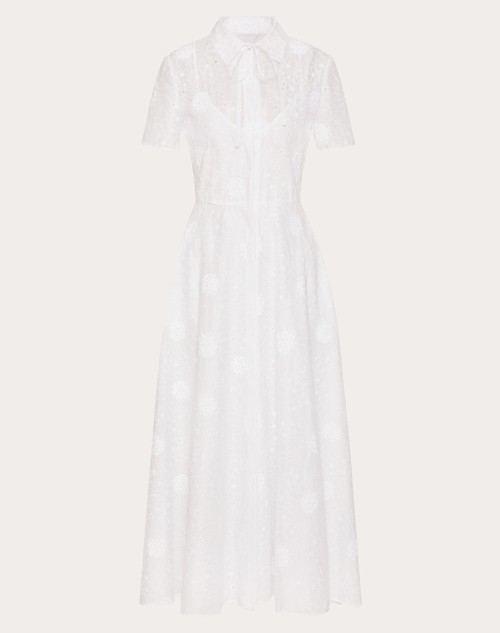 Red Valentino ABITO MIDI IN DAISY ORGANDIS