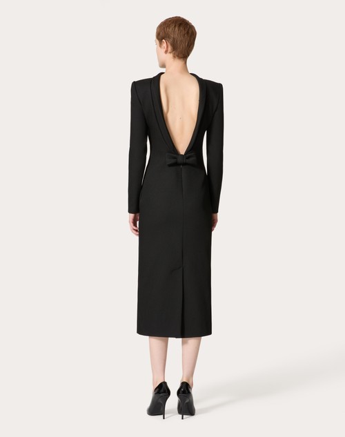 Red Valentino ABITO MIDI IN STRUCTURED DIAGONAL