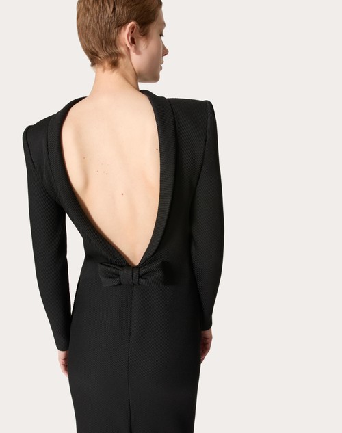 Red Valentino ABITO MIDI IN STRUCTURED DIAGONAL