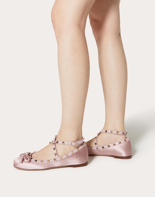 Red Valentino BALLERINA ROCKSTUD IN RASO