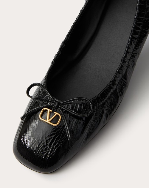 Red Valentino BALLERINA VLOGO SIGNATURE IN VERNICE
