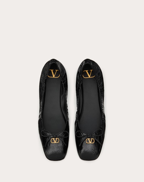 Red Valentino BALLERINA VLOGO SIGNATURE IN VERNICE