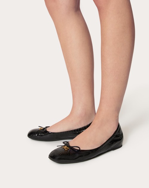 Red Valentino BALLERINA VLOGO SIGNATURE IN VERNICE