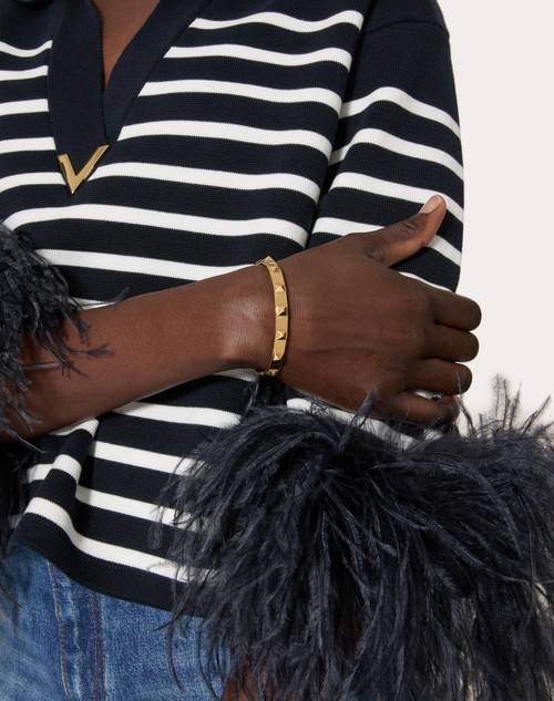 Red Valentino BANGLE ROCKSTUD IN METALLO