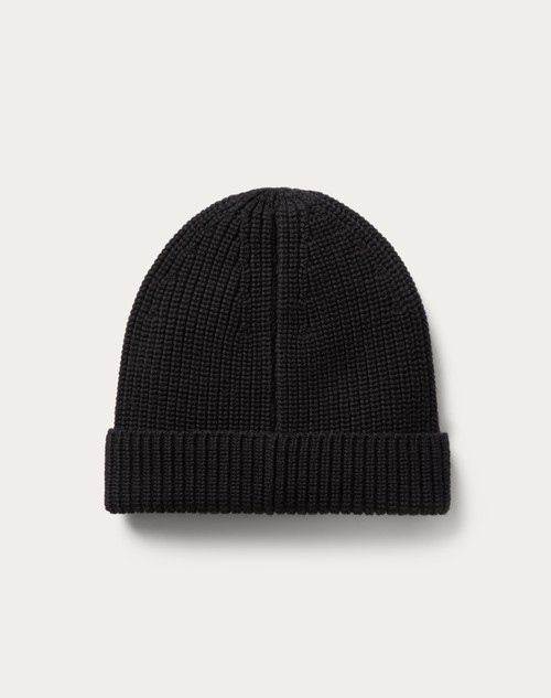 Red Valentino BEANIE VLOGO SIGNATURE IN LANA