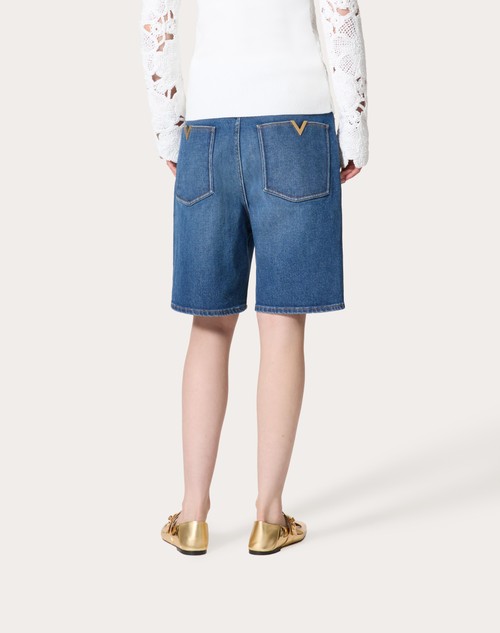 Red Valentino BERMUDA IN DENIM