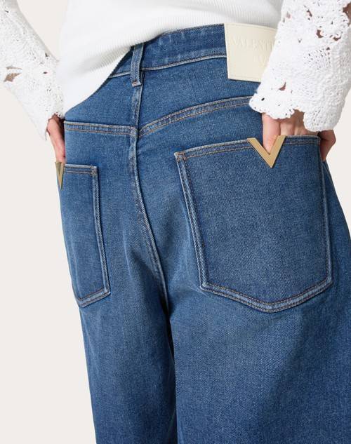 Red Valentino BERMUDA IN DENIM