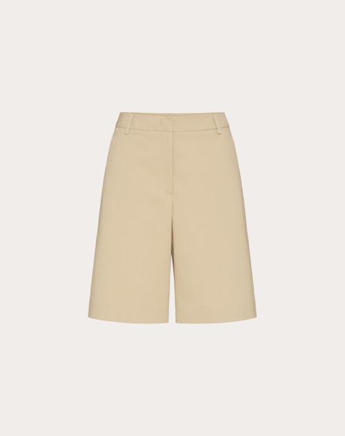 Red Valentino BERMUDA IN DIAGONAL COTTON LINEN