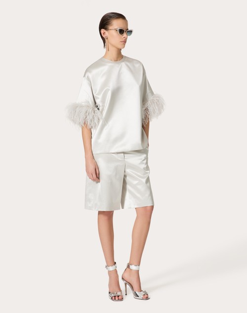 Red Valentino BERMUDA IN SATIN DE SOIE