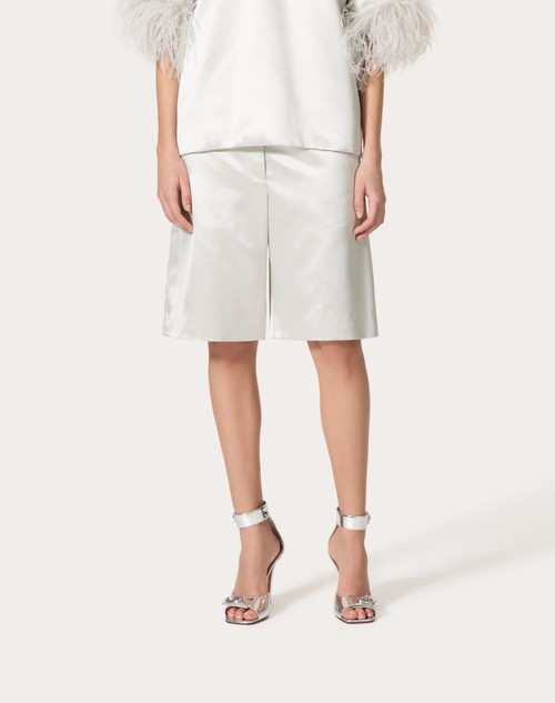 Red Valentino BERMUDA IN SATIN DE SOIE