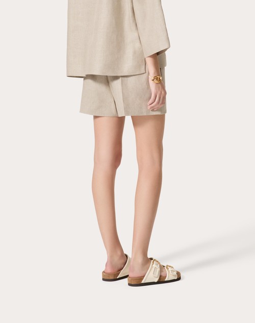 Red Valentino BERMUDA IN TELA LINO