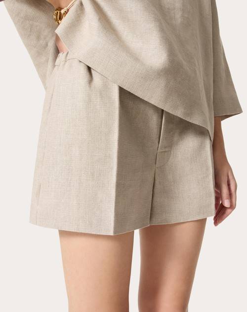 Red Valentino BERMUDA IN TELA LINO