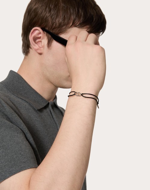 Red Valentino BRACCIALE VLOGO SIGNATURE IN COTONE