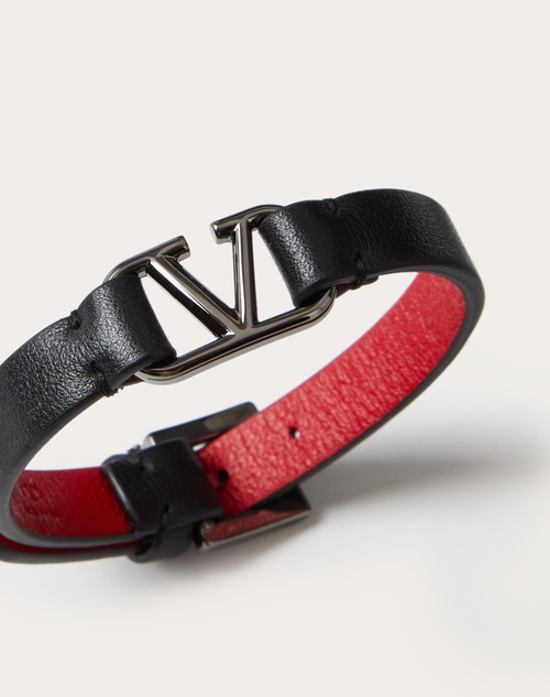 Red Valentino BRACCIALE VLOGO SIGNATURE IN PELLE