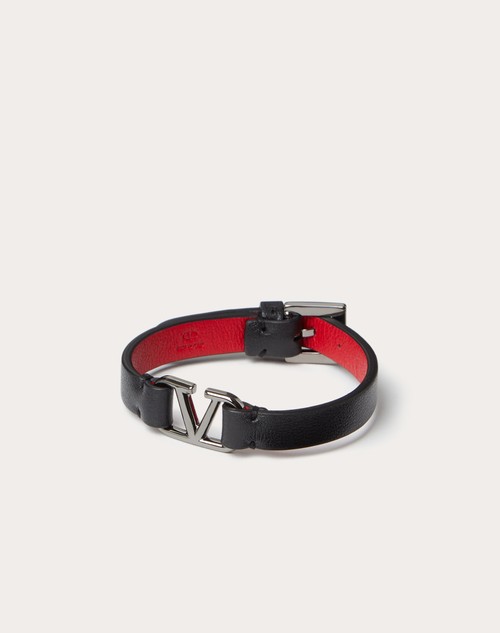 Red Valentino BRACCIALE VLOGO SIGNATURE IN PELLE