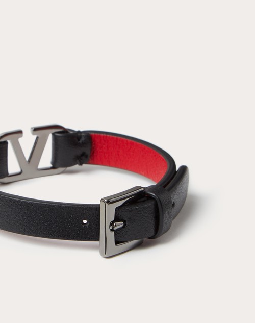 Red Valentino BRACCIALE VLOGO SIGNATURE IN PELLE
