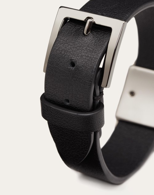 Red Valentino BRACCIALE VLOGO SIGNATURE IN PELLE