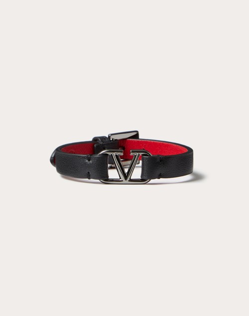 Red Valentino BRACCIALE VLOGO SIGNATURE IN PELLE