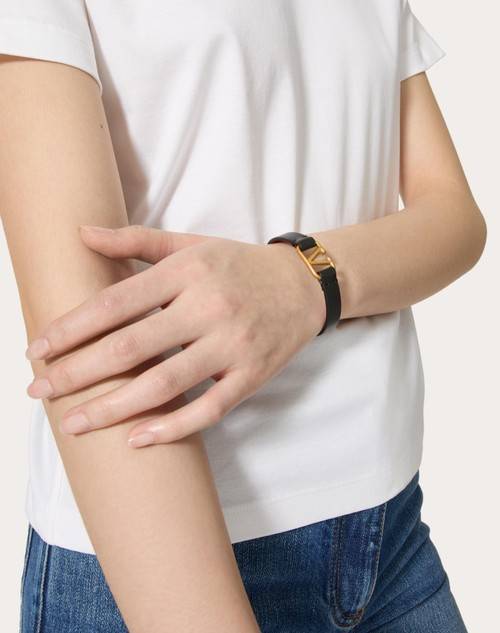 Red Valentino BRACCIALE VLOGO SIGNATURE IN VITELLO