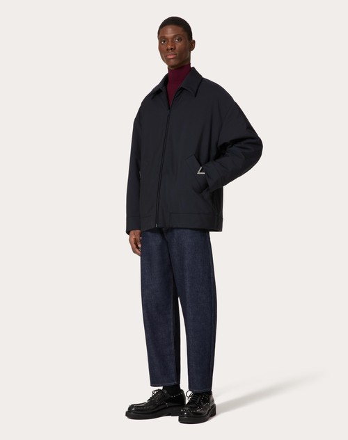 Red Valentino CABAN IN LANA MOHAIR CON V DETAIL