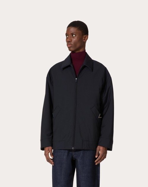 Red Valentino CABAN IN LANA MOHAIR CON V DETAIL