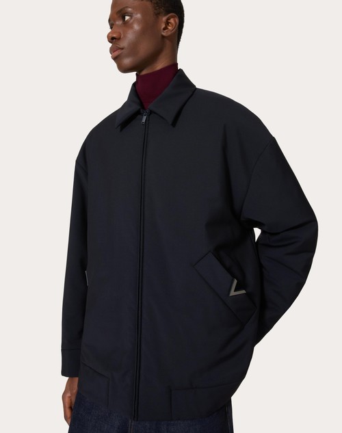 Red Valentino CABAN IN LANA MOHAIR CON V DETAIL