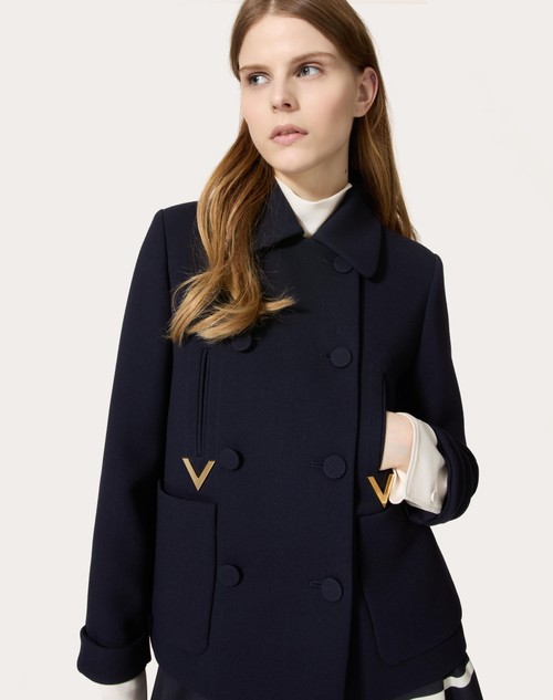 Red Valentino CABAN IN TEXTURE DOUBLE CREPE