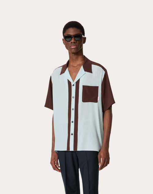 Red Valentino CAMICIA DA BOWLING IN SETA