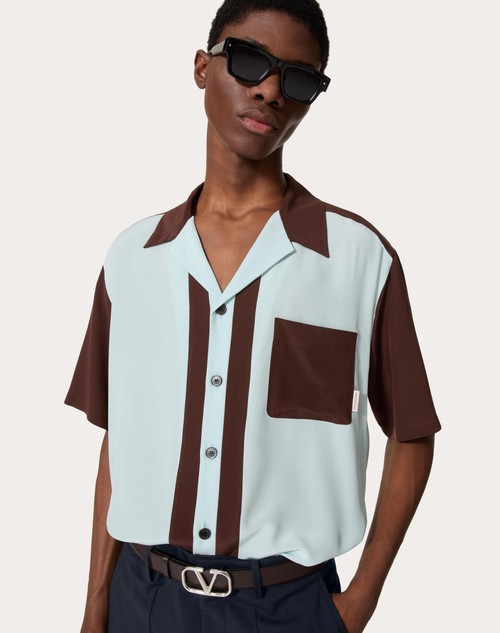 Red Valentino CAMICIA DA BOWLING IN SETA