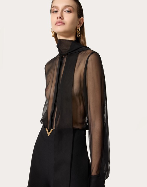 Red Valentino CAMICIA IN CHIFFON