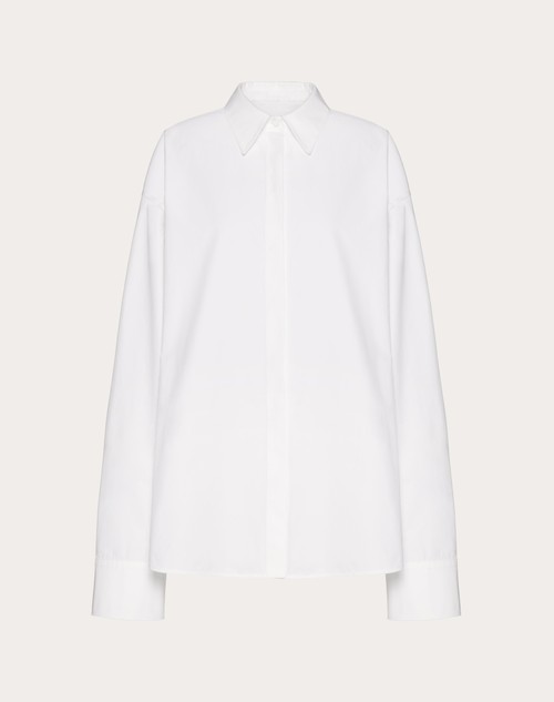 Red Valentino CAMICIA IN COMPACT POPELINE