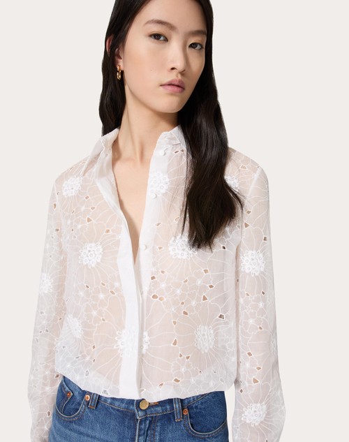 Red Valentino CAMICIA IN DAISY ORGANDIS
