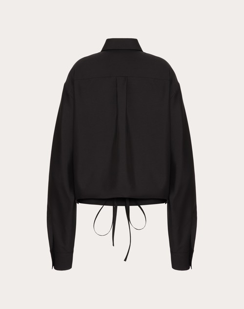 Red Valentino CAMICIA IN TECHNO LIGHT WOOL