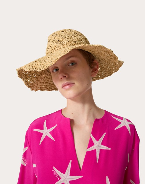Red Valentino CAPPELLO FEDORA ESCAPE IN RAFIA