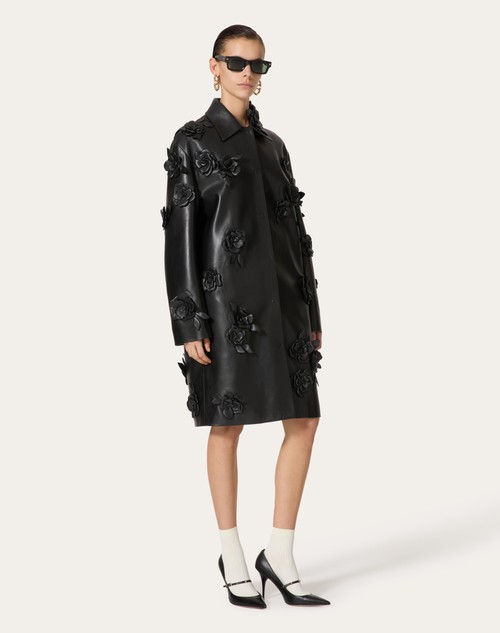 Red Valentino CAPPOTTO IN NAPPA RICAMATO