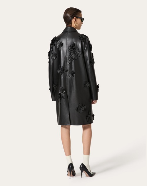 Red Valentino CAPPOTTO IN NAPPA RICAMATO