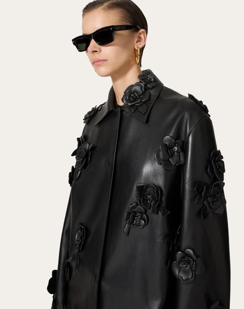 Red Valentino CAPPOTTO IN NAPPA RICAMATO