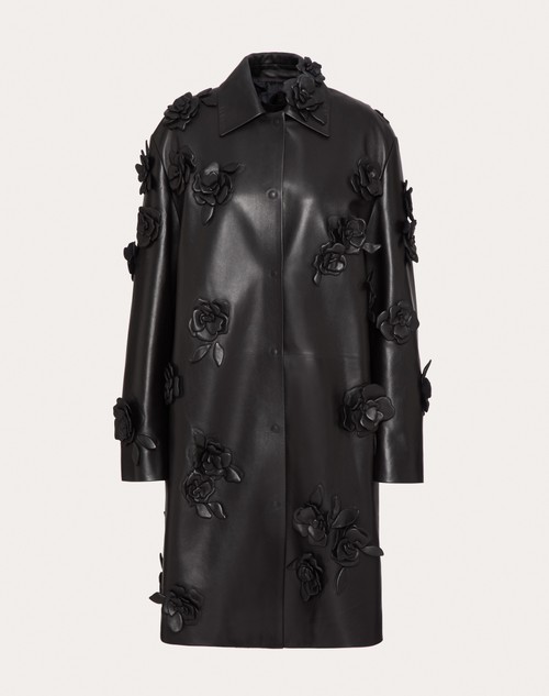 Red Valentino CAPPOTTO IN NAPPA RICAMATO