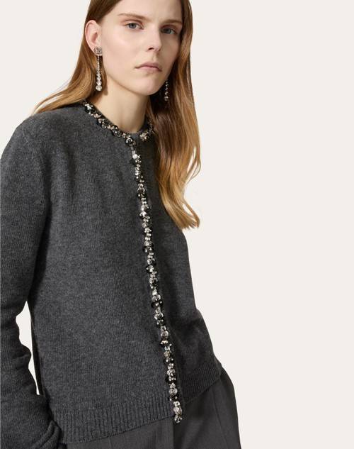 Red Valentino CARDIGAN IN LANA RICAMATO
