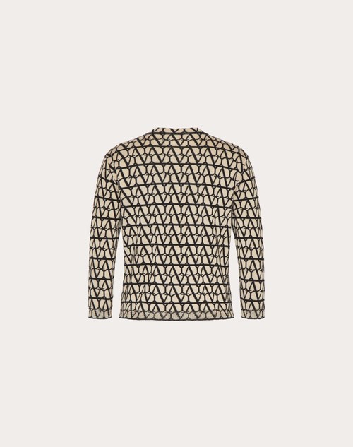 Red Valentino CARDIGAN IN LANA TOILE ICONOGRAPHE