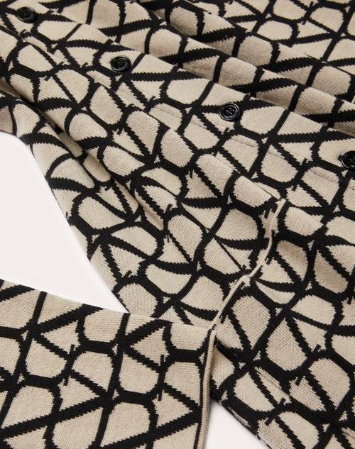 Red Valentino CARDIGAN IN LANA TOILE ICONOGRAPHE