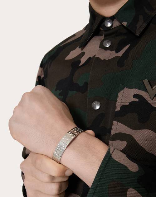 Red Valentino CUFF TOILE ICONOGRAPHE IN METALLO