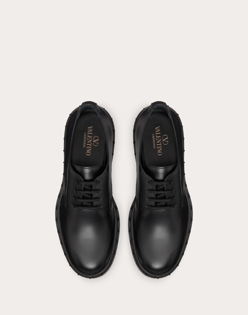 Red Valentino DERBY ROCKSTUD M-WAY IN VITELLO