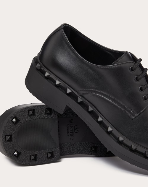 Red Valentino DERBY ROCKSTUD M-WAY IN VITELLO