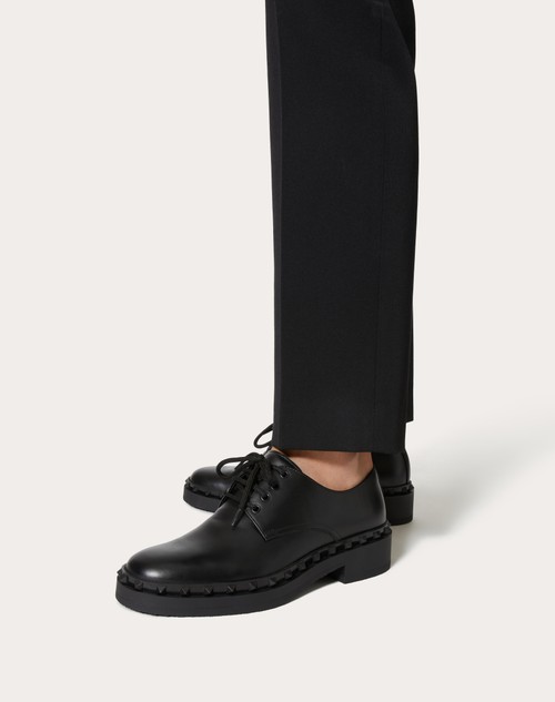 Red Valentino DERBY ROCKSTUD M-WAY IN VITELLO