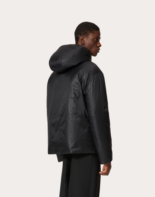 Red Valentino GIUBBINO IN NYLON CON V DETAIL