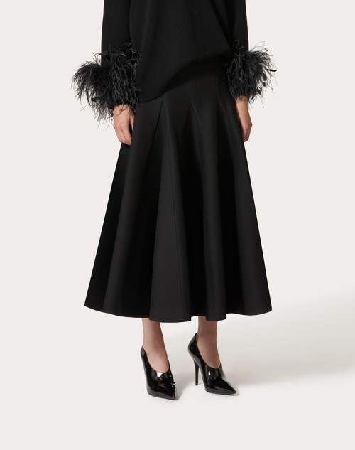 Red Valentino GONNA MIDI IN CREPE COUTURE