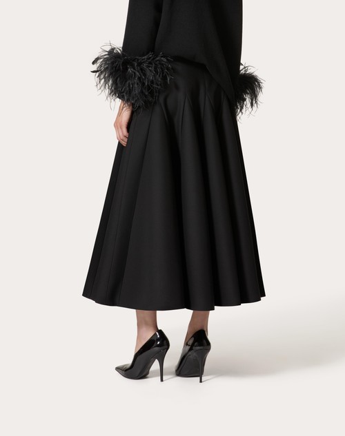 Red Valentino GONNA MIDI IN CREPE COUTURE