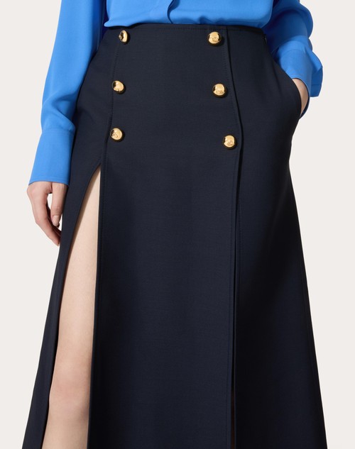 Red Valentino GONNA MIDI IN CREPE COUTURE