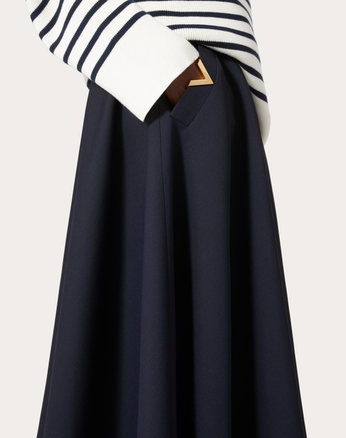 Red Valentino GONNA MIDI IN CREPE COUTURE